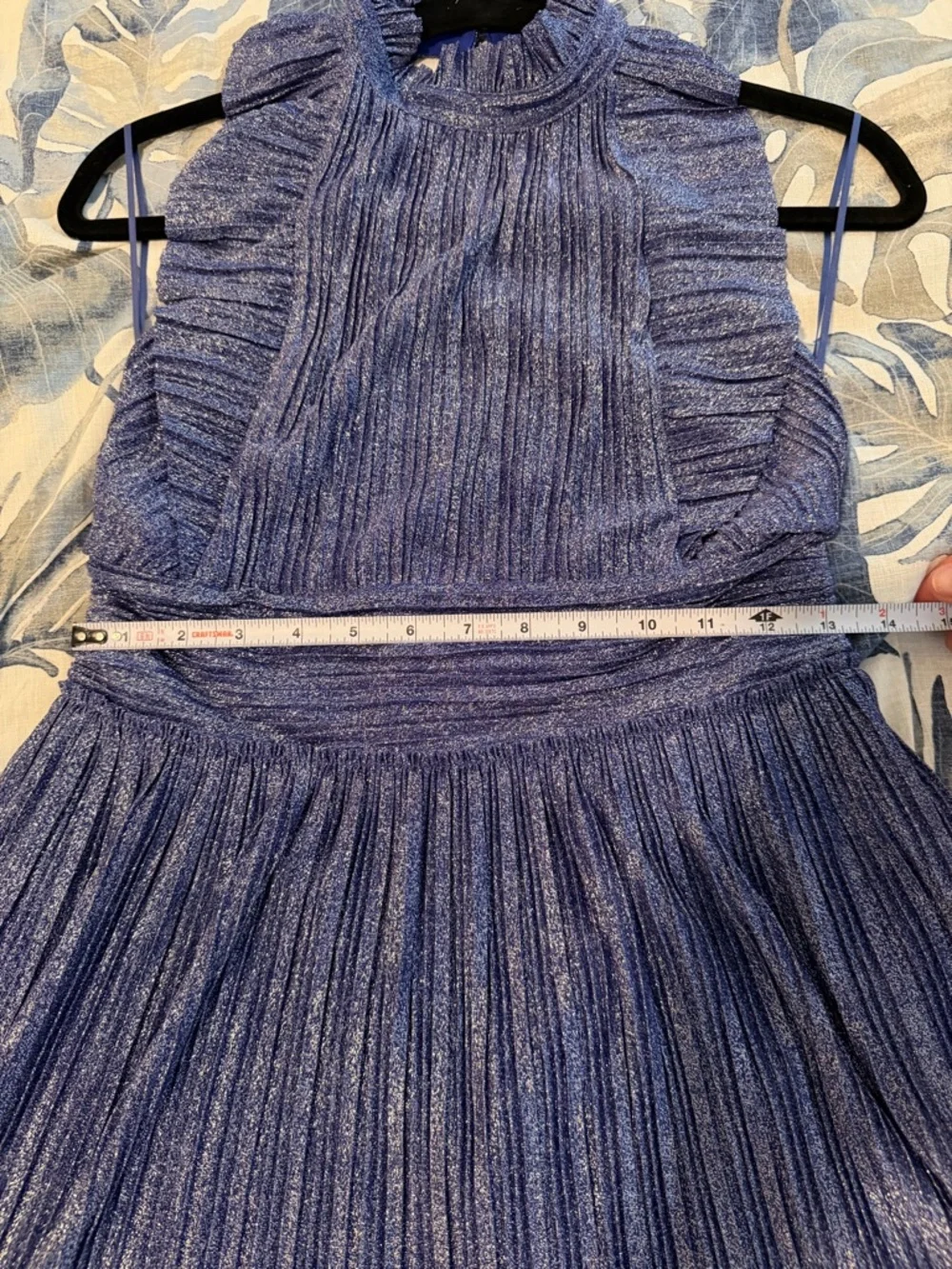 *LIKE NEW* Free People Pleated Shine Fit & Flare Mini Dress - Cocktail Dress - Picture 8 of 9